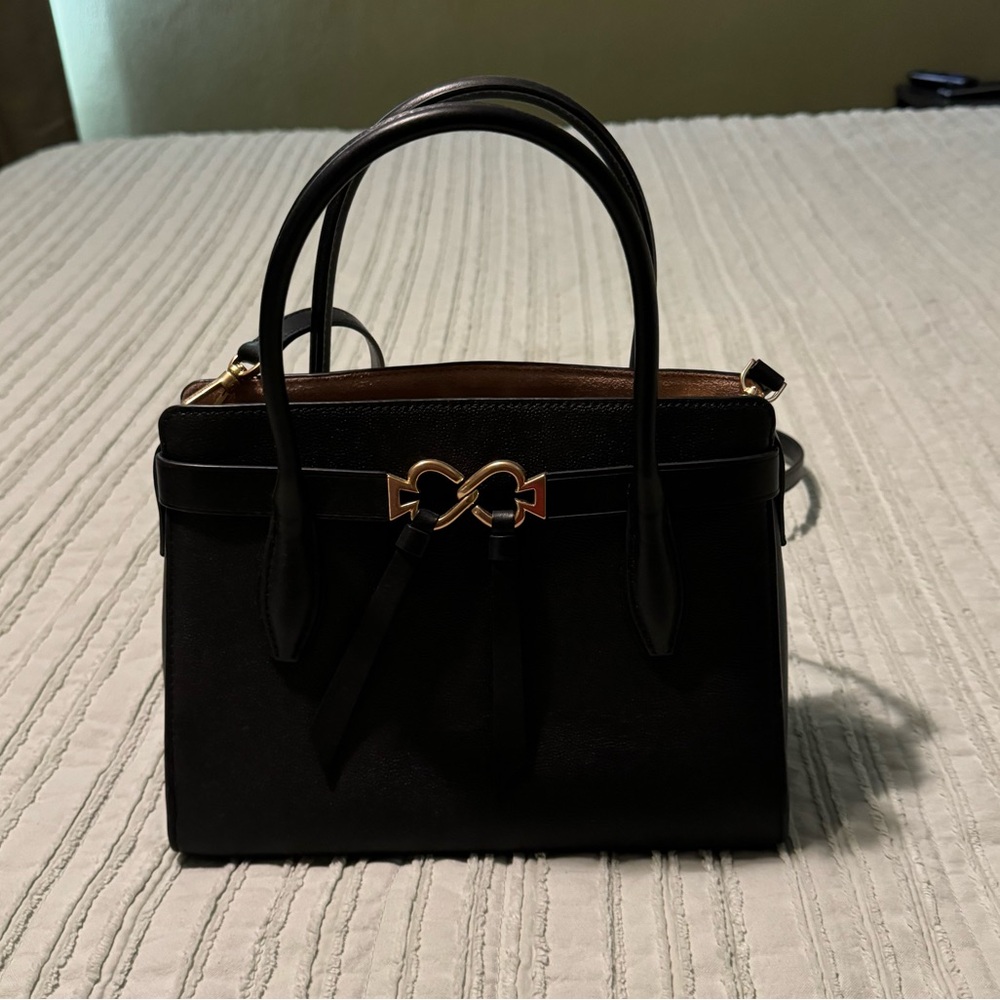 Black Kate Spade Medium Toujours Satchel Bag